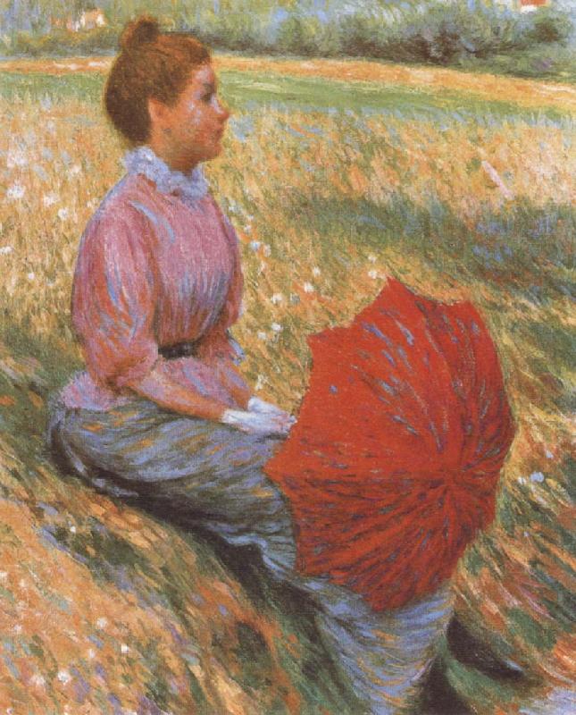 Federico zandomeneghi Lady in a Meadow oil painting image